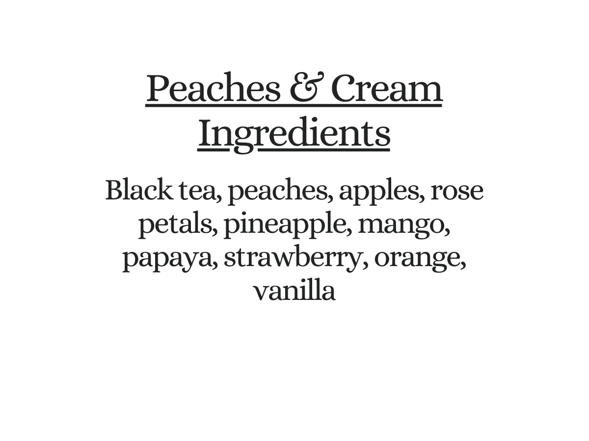 Peaches & Cream Black Tea
