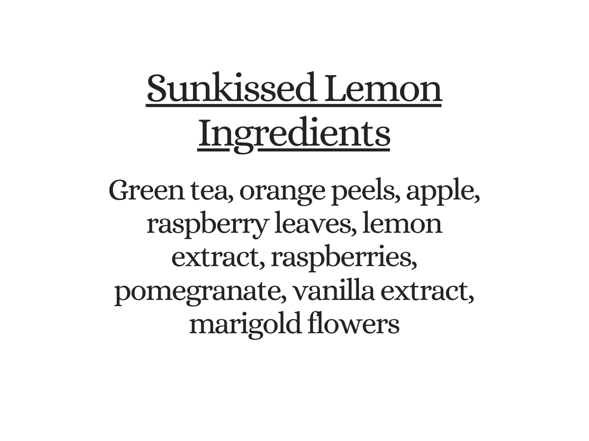 Sunkissed Lemon Green Tea